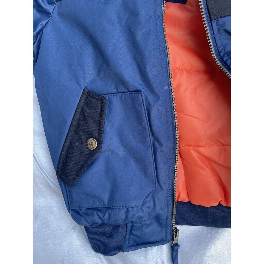 IXTREME Boy's Flight Bomber Jacket W/Hood Insulated Water Resistant Blue Sz 5 - Picture 3 of 6